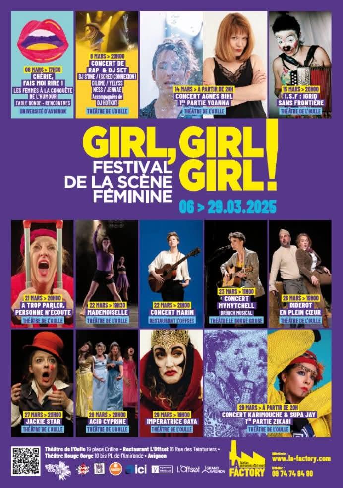 Festival Girl Girl Girl Theatre de lOulle 